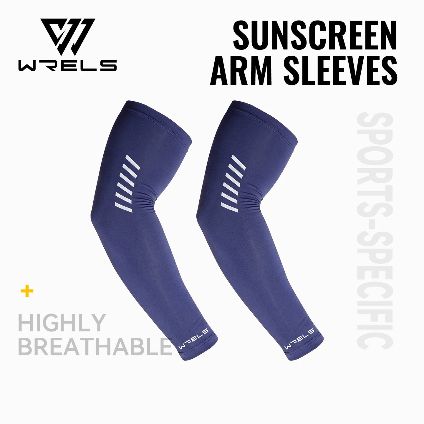 WRELS Arm Sleeves Cooling Ice Silk UV Protection Reflective Running Cycling Sleeves Basketball Fishing Driving Sun Sleeves Cover