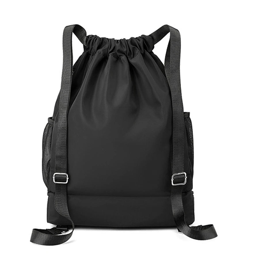 Basketball backpack back view – waterproof nylon sports bag
