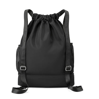 Basketball backpack back view – waterproof nylon sports bag