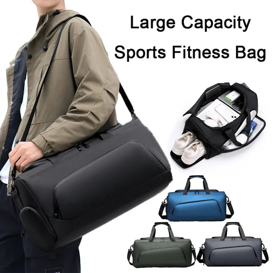 Basketball duffel bag worn over shoulder for gym and travel