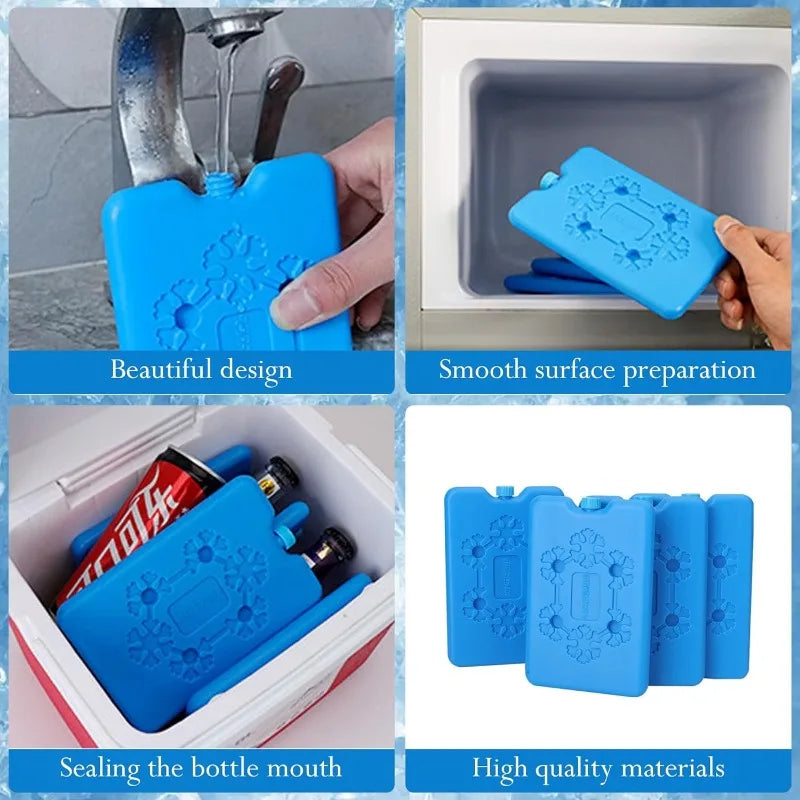 Portable Ice Pack Reusable Freezer Ice Cooling Pack Long-lasting Cooling Water Fill Box