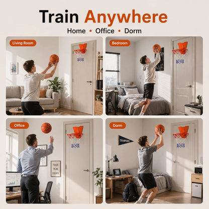 Silent Basketball Hoop Set – Indoor Foam Basketball & Mini Hoop for Quiet Home Training