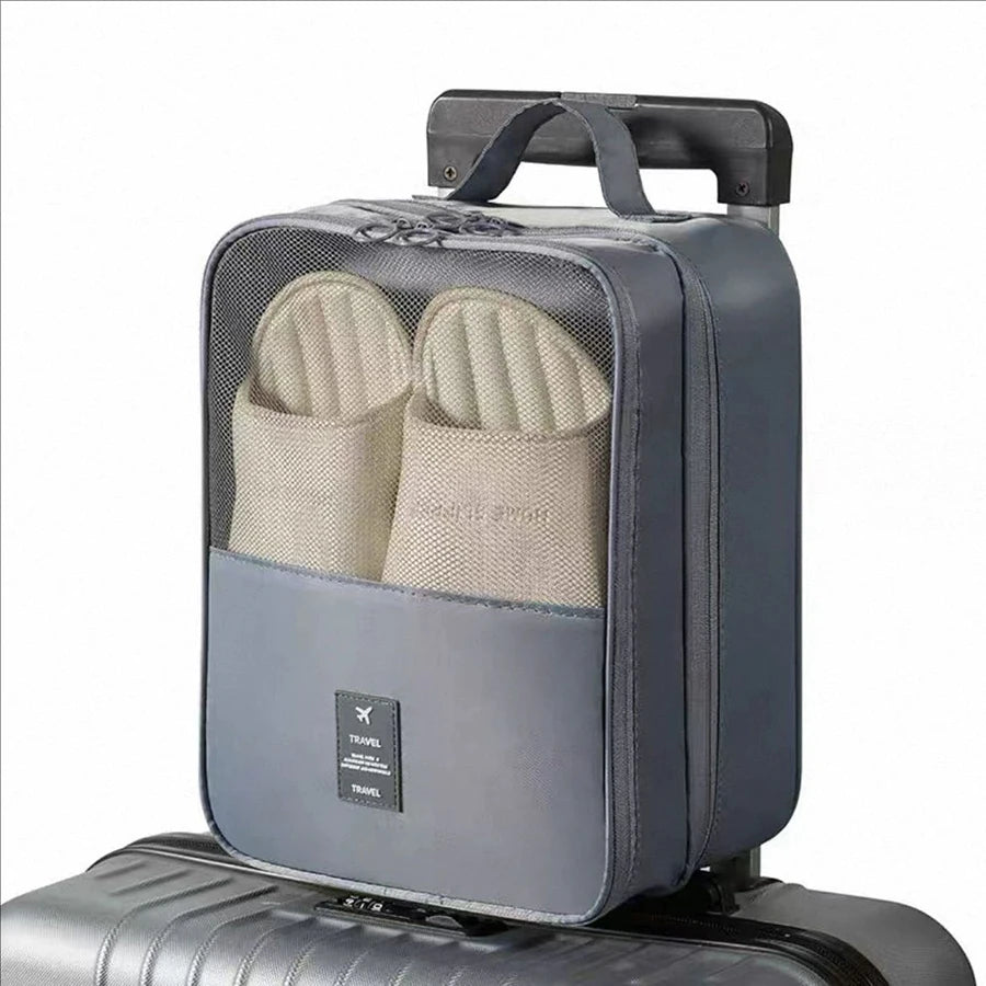 Portable Large Capacity Travel Shoe Bag – Holds Up to 3 Pairs