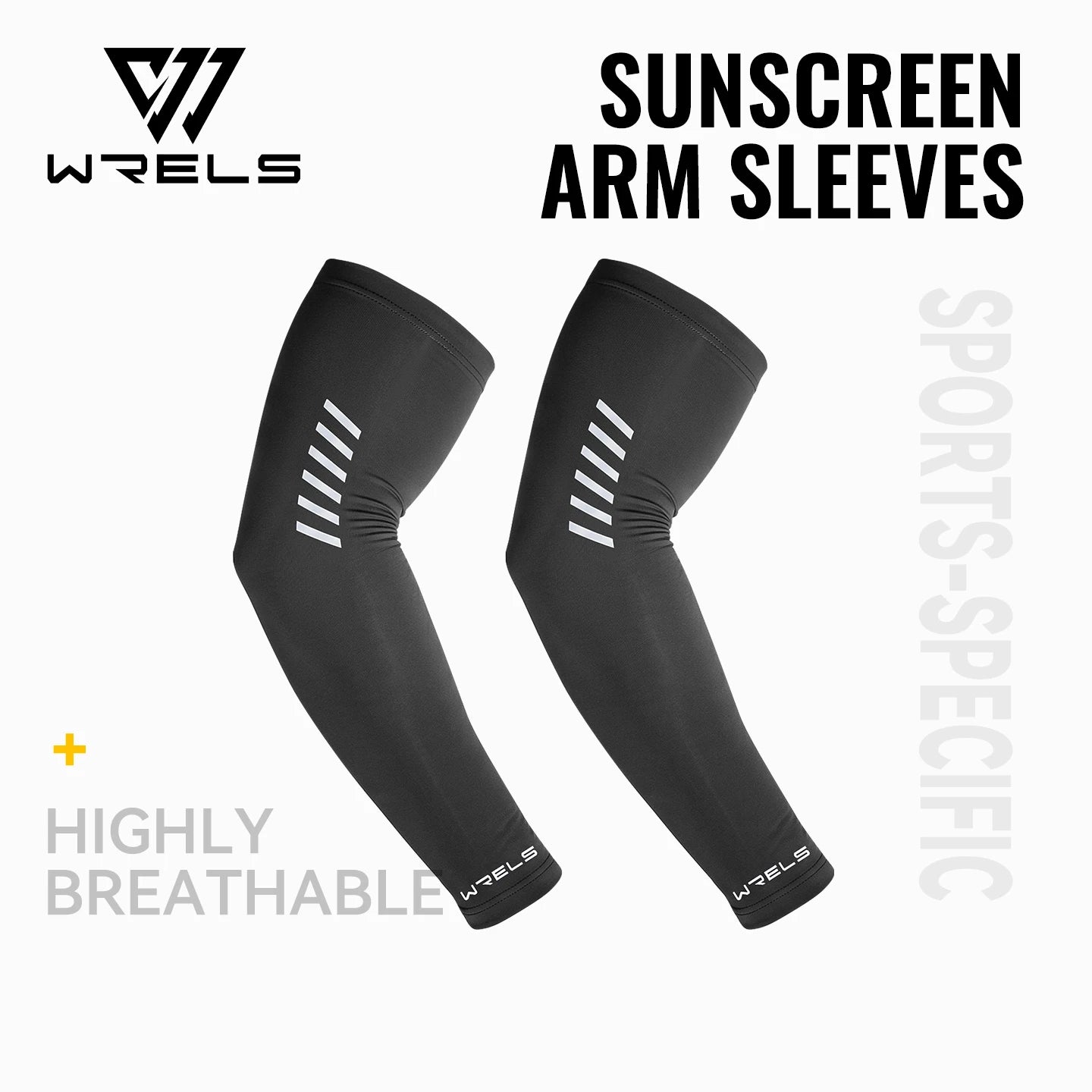 WRELS Arm Sleeves Cooling Ice Silk UV Protection Reflective Running Cycling Sleeves Basketball Fishing Driving Sun Sleeves Cover