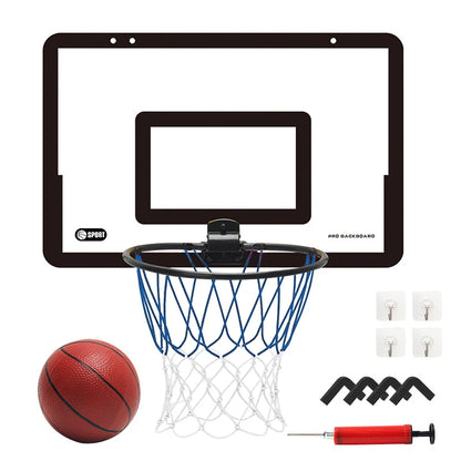 Foldable Kids Basketball Hoop Set – Wall Mounted Indoor & Outdoor Basketball Stand with Ball