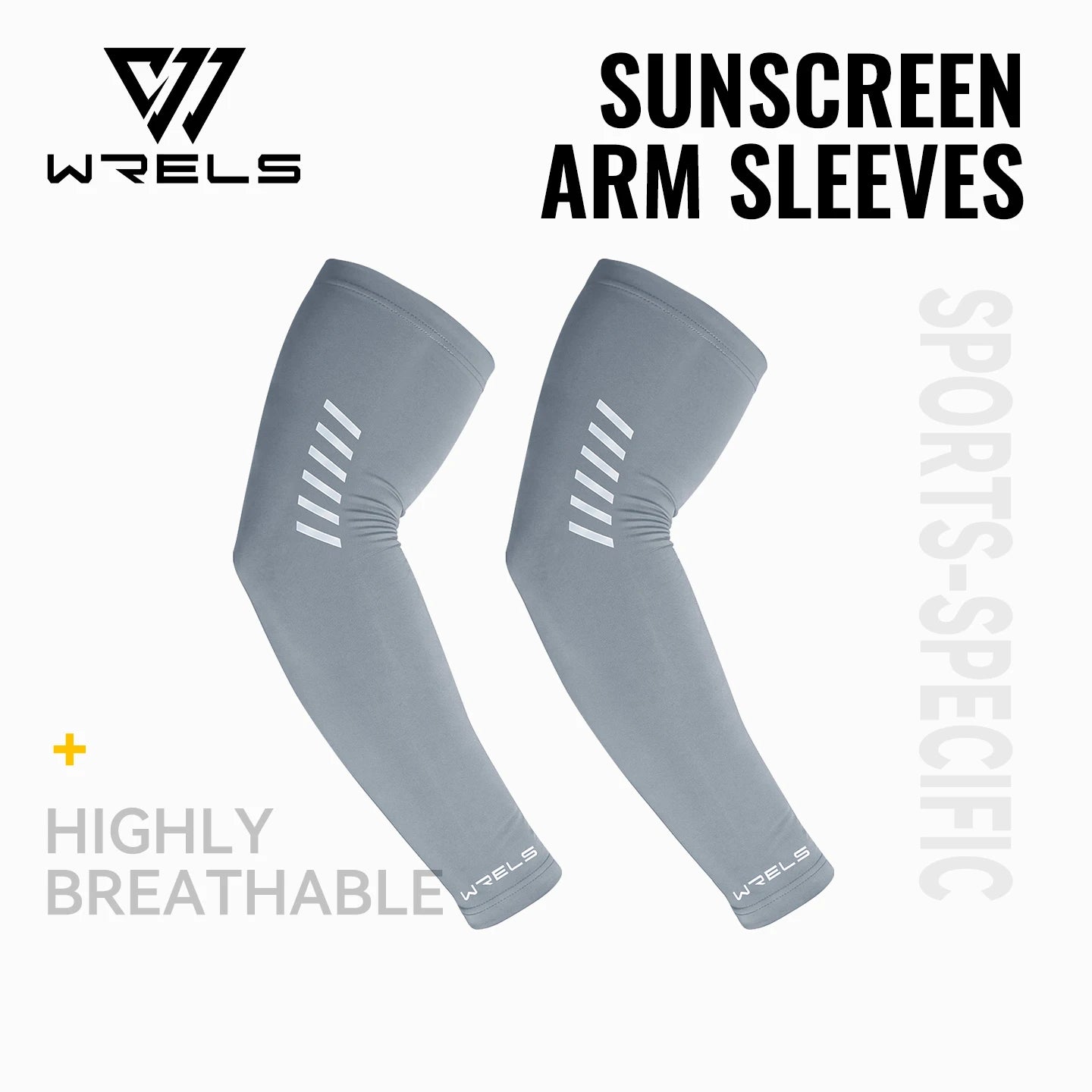 WRELS Arm Sleeves Cooling Ice Silk UV Protection Reflective Running Cycling Sleeves Basketball Fishing Driving Sun Sleeves Cover