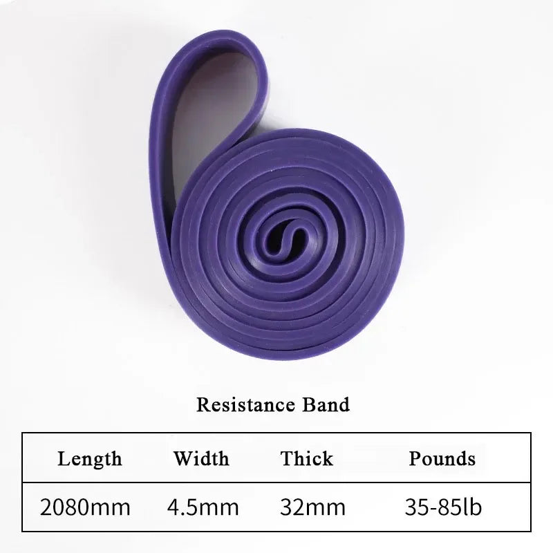 7-Level Resistance Bands Set for Pull Up Assistance, Home Gym - Elastic Silicone Exercise Bands for Physical Therapy, Stretchin