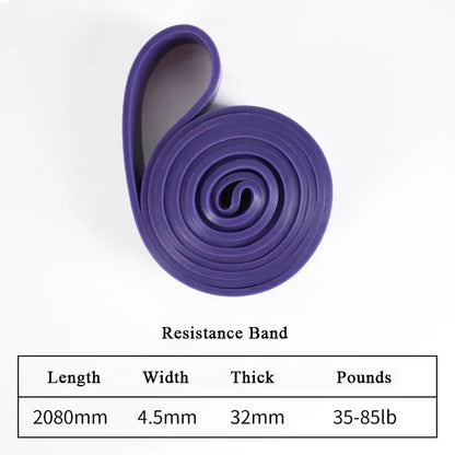 7-Level Resistance Bands Set for Pull Up Assistance, Home Gym - Elastic Silicone Exercise Bands for Physical Therapy, Stretchin