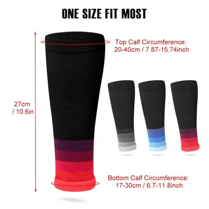 Compression Calf Sleeves (1 Pair) – 20–30mmHg Leg Compression Sleeves for Running, Sports & Recovery