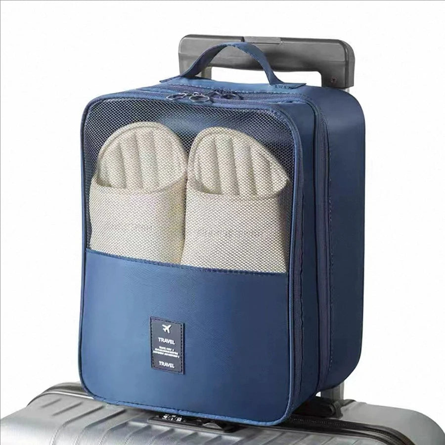 Portable Large Capacity Travel Shoe Bag – Holds Up to 3 Pairs