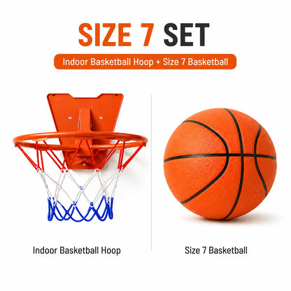 Silent Basketball Hoop Set – Indoor Foam Basketball & Mini Hoop for Quiet Home Training