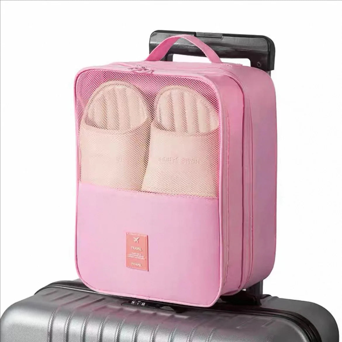 Portable Large Capacity Travel Shoe Bag – Holds Up to 3 Pairs