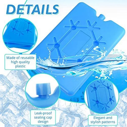 Portable Ice Pack Reusable Freezer Ice Cooling Pack Long-lasting Cooling Water Fill Box