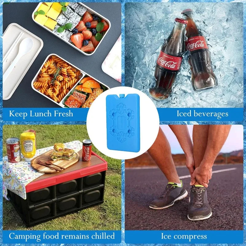 Portable Ice Pack Reusable Freezer Ice Cooling Pack Long-lasting Cooling Water Fill Box