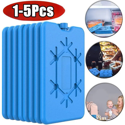 Portable Ice Pack Reusable Freezer Ice Cooling Pack Long-lasting Cooling Water Fill Box