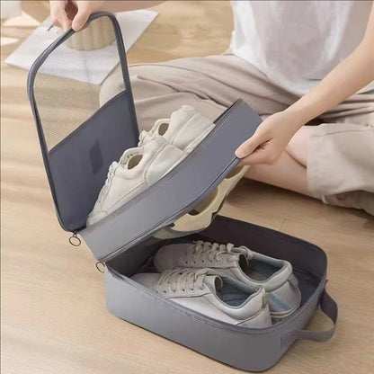 Portable Large Capacity Travel Shoe Bag – Holds Up to 3 Pairs
